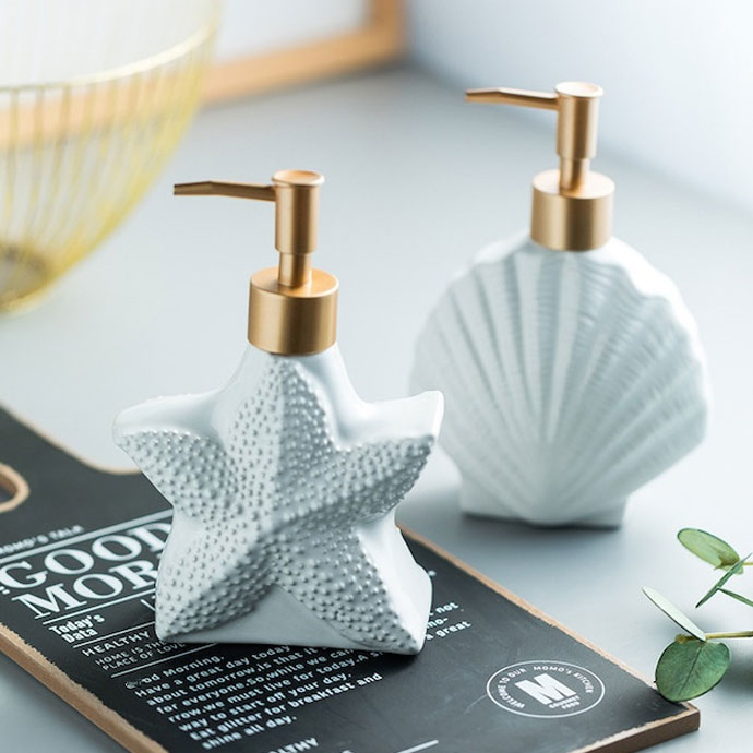 Ceramic Pearl Soap Dispenser photo
