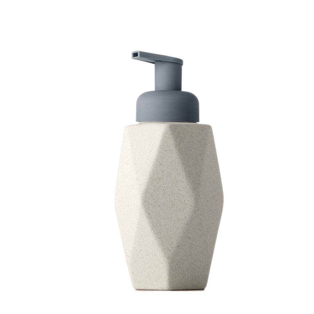 Rhombus Shape Soap Dispenser - Beige photo