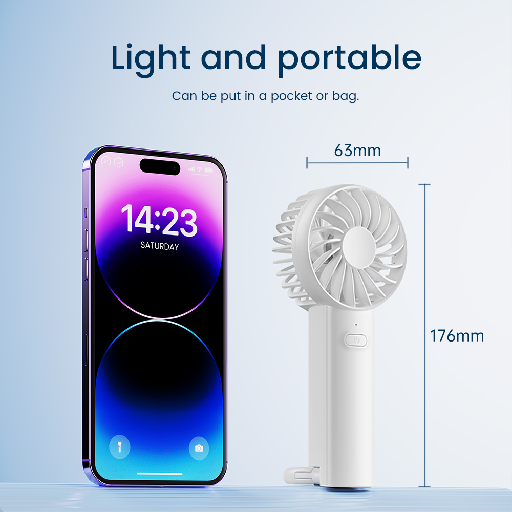 Isharh Protable Handy Fan - White photo