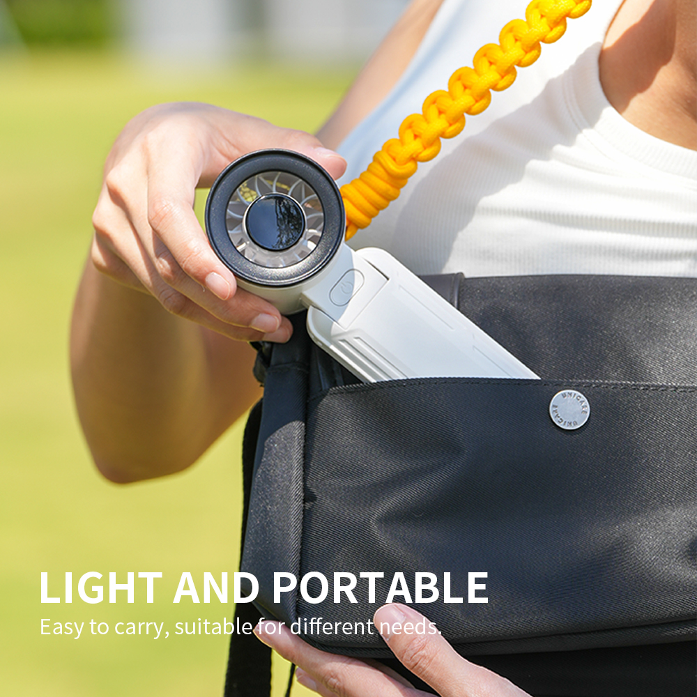 Samhah Folding Fan - White photo