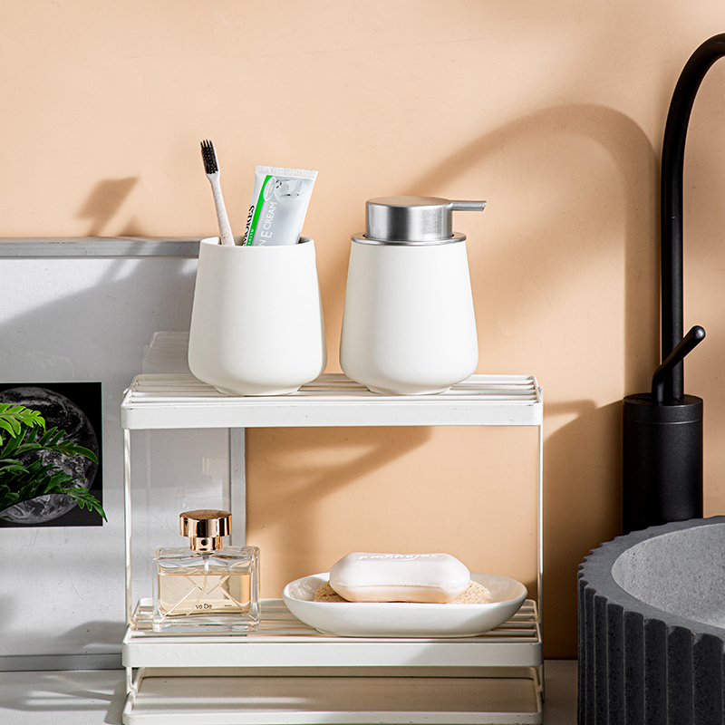 Sera Beige Soap Dispenser Set photo