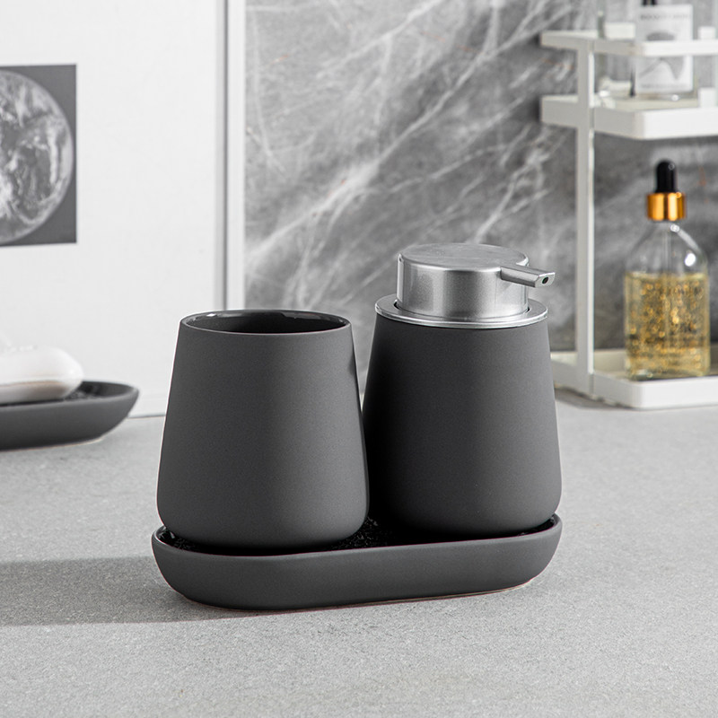 Sera Ash Soap Dispenser Set  photo