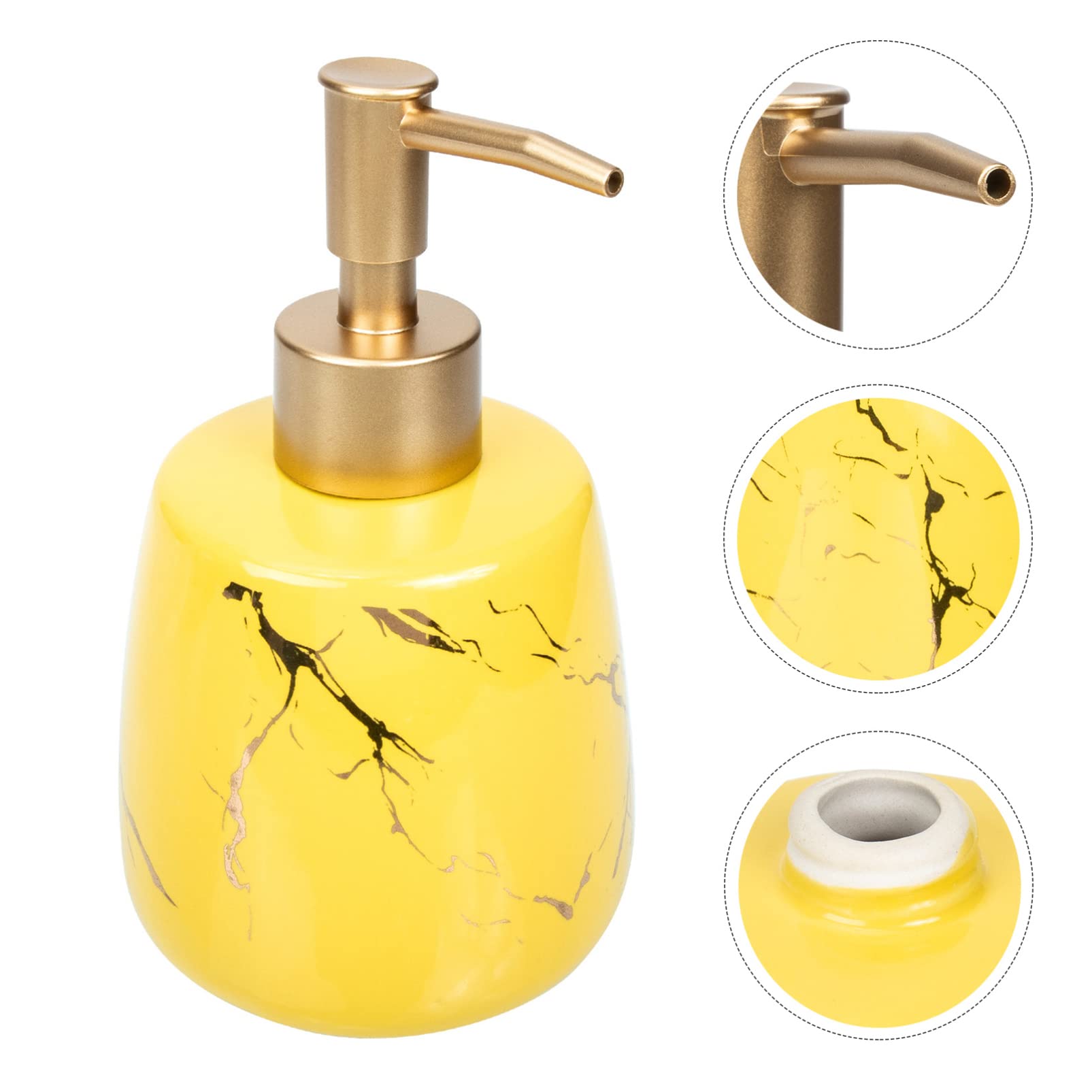 Marble Gold Dot - Yellow photo