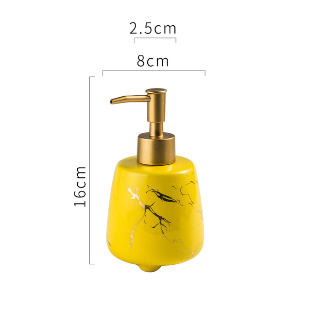 Marble Gold Dot - Yellow photo