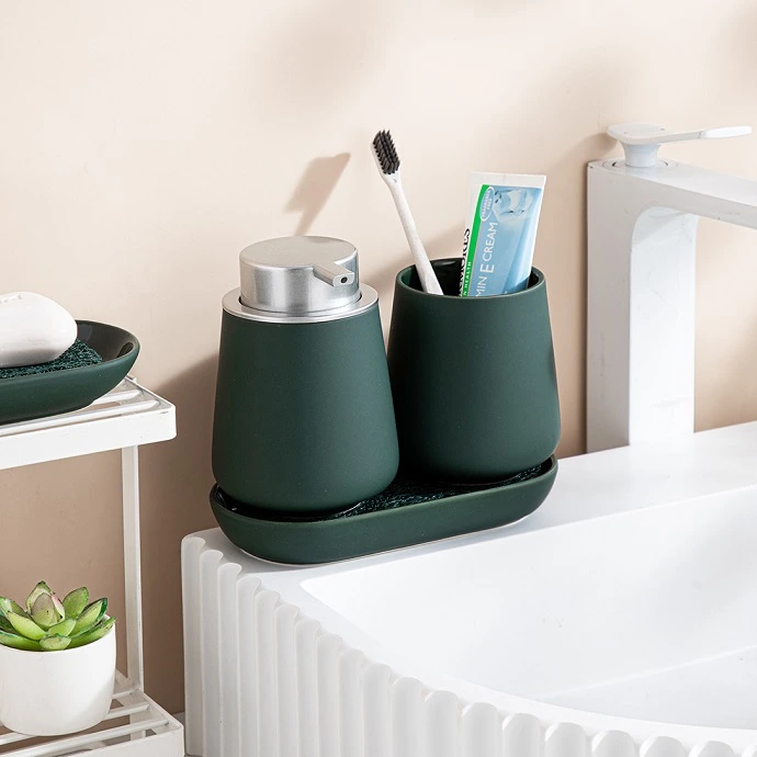 Sera Green Soap Dispenser Set photo